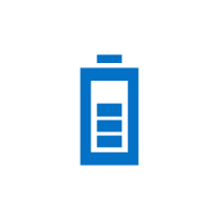 UWP Busy Indicator control showing battery animation.