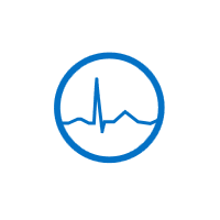 UWP Busy Indicator control showing ECG animation.
