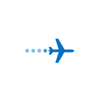 UWP Busy Indicator control showing flight animation.