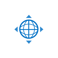 UWP Busy Indicator control showing globe animation.