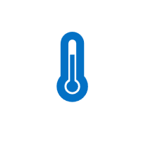 UWP Busy Indicator control showing temperature animation.