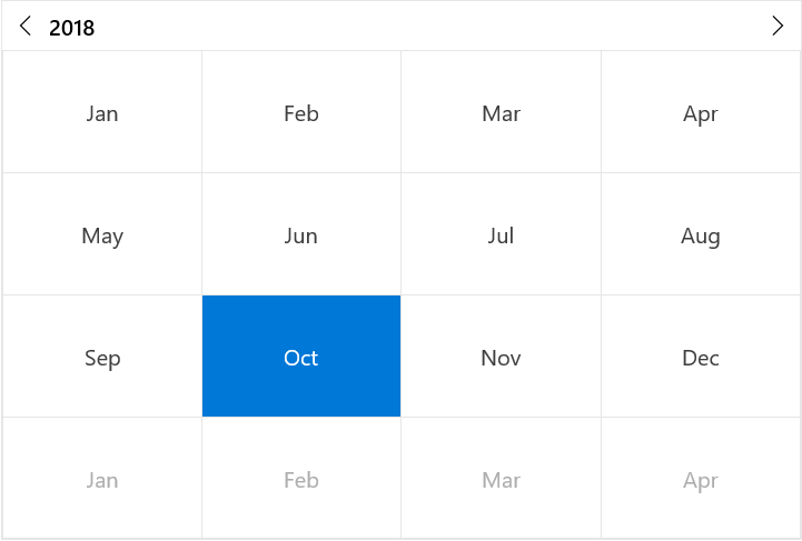 UWP Calendar