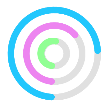 UWP Radial Gauge showing multiple range pointers.