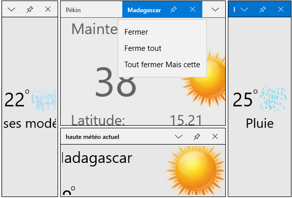 Localized context menu and tooltip of dock and tabbed windows