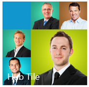 Display collection of images in tile