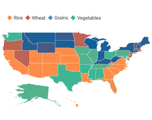 UWP Map showing customized legend icons.
