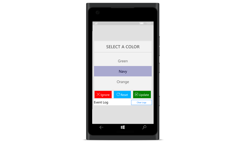 Displaying a header for UWP picker