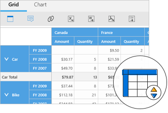 Header sorting support in UWP Pivot and OLAP Browser