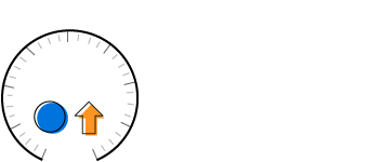 Indicates KPI status and trend values with symbols in UWP Pivot Gauge control