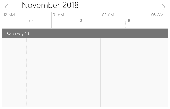 Timeline view in UWP Scheduler