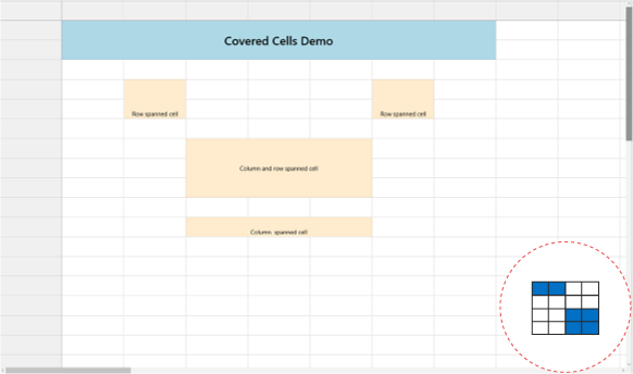 Cells merging in UWP cell grid