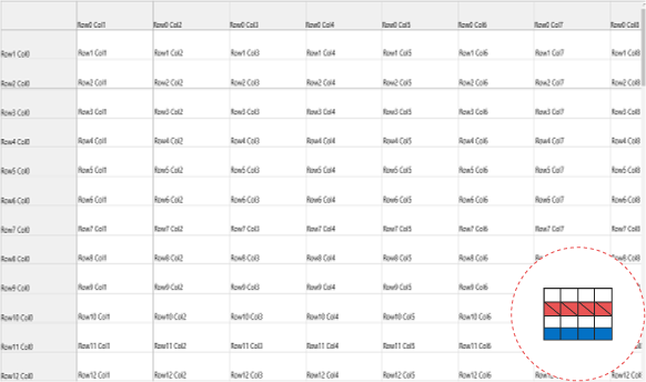 Freeze panes support in UWP grid