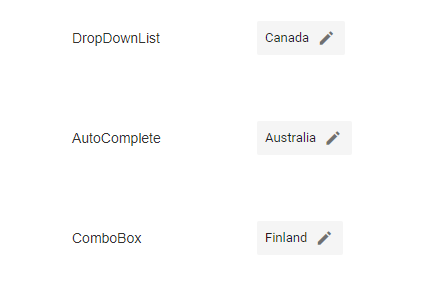 Customizable UI with hover