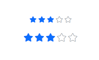 Vue Rating item size