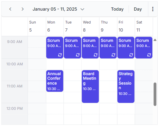 Prevent overlap events in Vue Scheduler component.