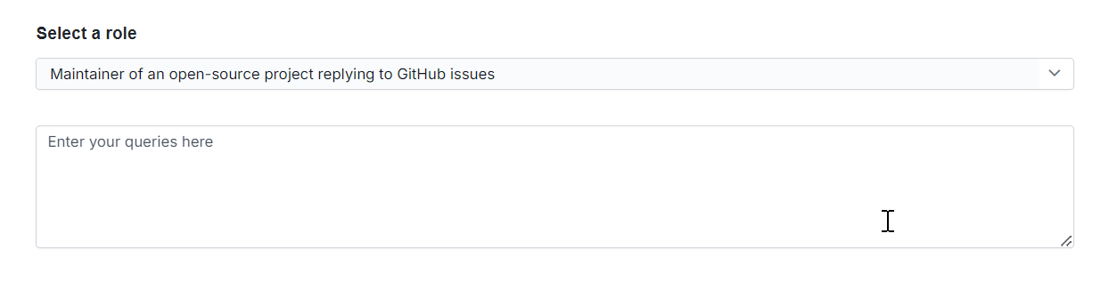 Vue Smart TextArea showing the suggestion pop-up.