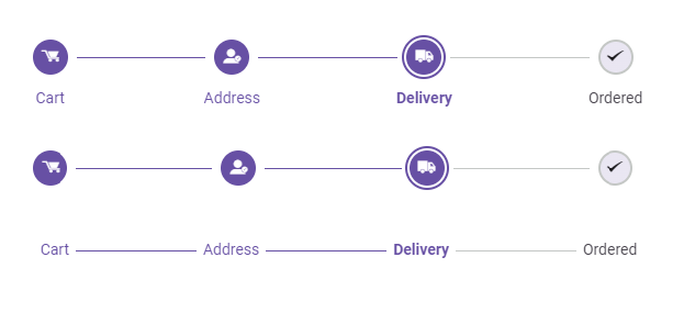 Vue Stepper step types