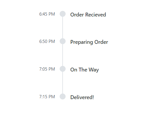 Vue Timeline opposite content