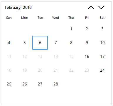 Windows Forms calendar blackout dates
