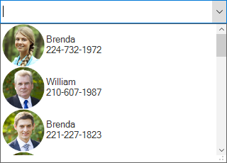 winforms combobox shows custom drawing in dropdown