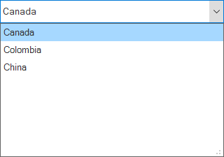winforms combobox shows filtered data