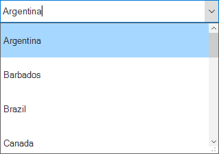 winforms combobox item height