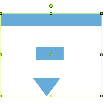 Align selected objects horizontally or vertically by using align commands in WinForms Diagram Control