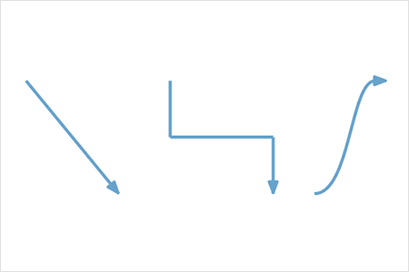 Different types of connectors available in WinForms Diagram Control