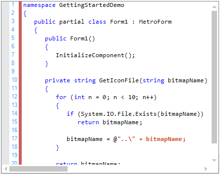 WinForms Syntax Editor | Code Editor Control | Syncfusion