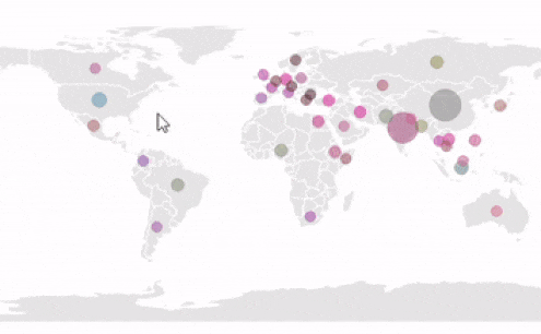 WinForms Map showing zooming and panning functionality.