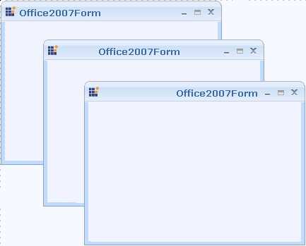 Windows Forms office 2007 form caption alignment