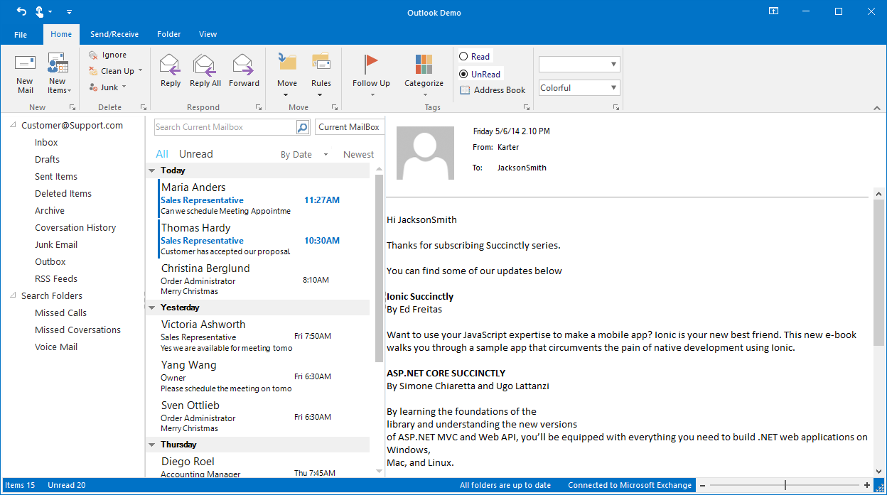 WinForms Ribbon shows mini-toolbar option.