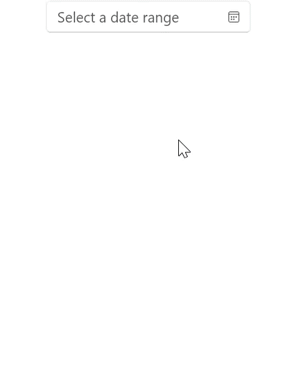 WinUI Calendar DateRange Picker Control