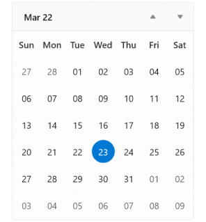 WinUI Calendar Date Formatting