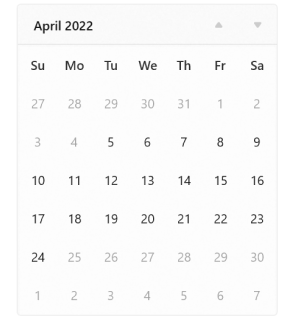 WinUI Calendar Date Restriction