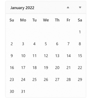 WinUI Calendar - Trailing and Leading Days Visibility
