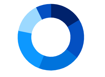 Beautiful WinUI doughnut charts.