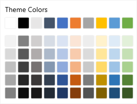 WinUI Color Palette Theme Panel