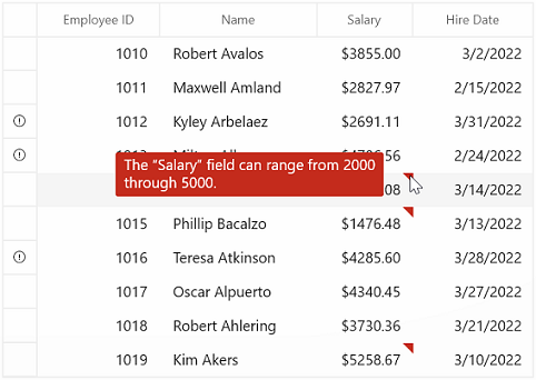 WinUI DataGrid Control | Lightning Fast Data Binding | Syncfusion