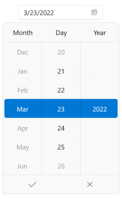 WinUI Date Picker Min and Max Dates