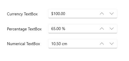 WinUI NumberBox control.