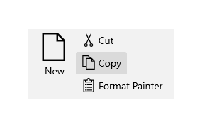 WinUI Ribbon button.