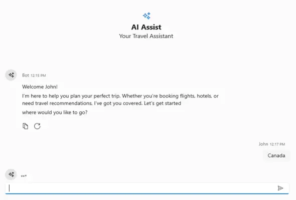 WPF AI AssistView Typing Indicator