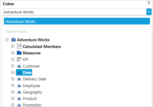 Cube selector support in WPF OLAP Browser