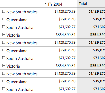 Drill replace funtionality in WPF OLAP grid control