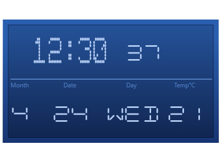 WPF digital gauge control overview 