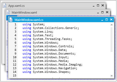 Resizing tab group in WPF Tabbed MDI Form