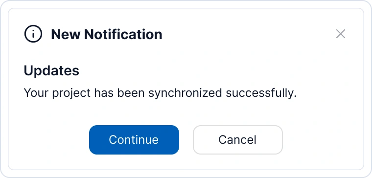 Custom toast notification