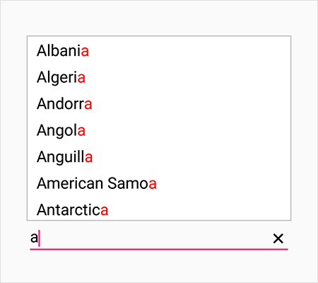 Xamarin Android AutoComplete filtering support