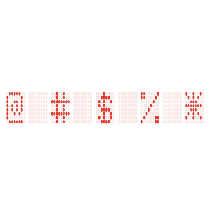 Xamarin.Android Digital Gauge supports special characters display type.